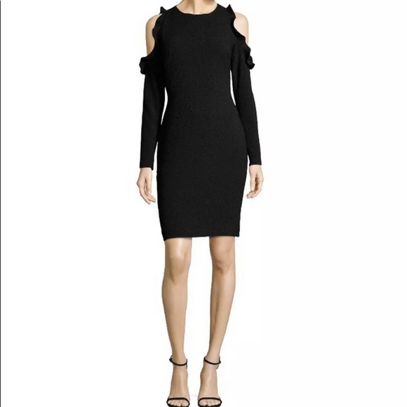 Black Halo Rocco Cold Shoulder Sheath Dress - Picture 2 of 3